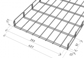 M2  400/50 cable tray
