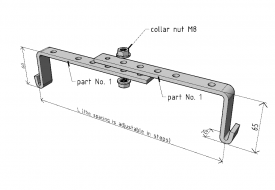 DZM 4 adjustable mesh tray holder