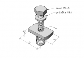 matice obdélníková MSM/M8
