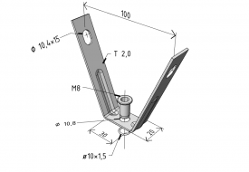 DZM 5 trapezoidal sheet hanger