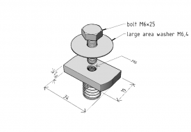 MSM/M6 rectangular nut