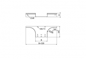 TLL-1B T-kus žlabu LIGHT