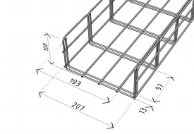 M2  200/100 cable tray