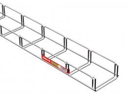 M2  100/50 cable tray