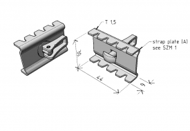 SZM 1-R fast coupler | boltless coupler for fast assembly