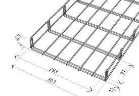 M2  300/50 cable tray