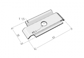 SVSM stabilizing plate of strut