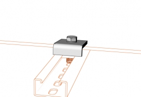 PIM fixing plate to I profile