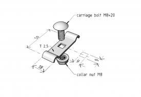 DZM 11 fixing bracket