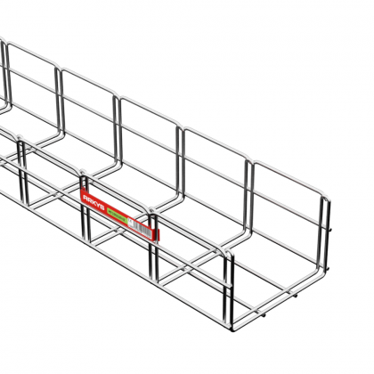 MERKUR 2 wire mesh cable tray - height of sidewall 100 mm