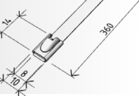 PKZ–FI Fixation strap with lock