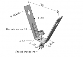 DZM 5 trapezoidal sheet hanger