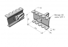 Verbinder SZM 1-R | schraubloser Verbinder für schnelle Montage