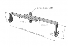 nastavitelný držák žlabu DZM 4