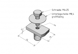 Rechteckmutter MSM/M6