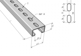 C-Profilschiene STNM (1,5 mm)