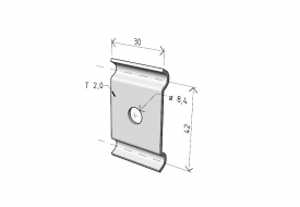DZM 12 lateral holder of mesh tray
