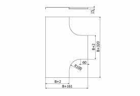 VTL-1B Víko T-kusu žlabu