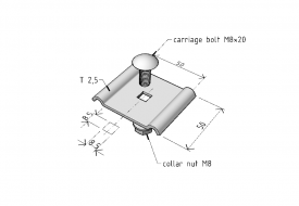 PZSM 2 fixing clamp