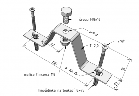 DZM 14 floor bracket