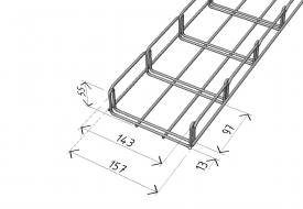 M2  150/50 cable tray