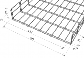 M2  500/100 cable tray