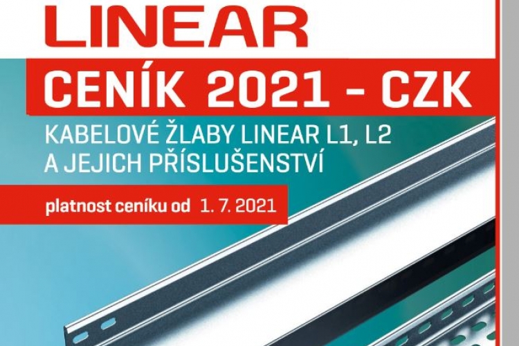 Nové ceníky LINEAR platné od 1. 7. 2021 - CZK, EUR