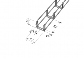 M2  50/50 cable tray