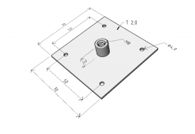 DZM 2 holder of threaded rod