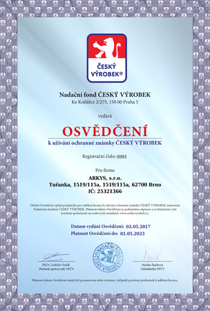 osvedceni cesky vyrobek 2022
